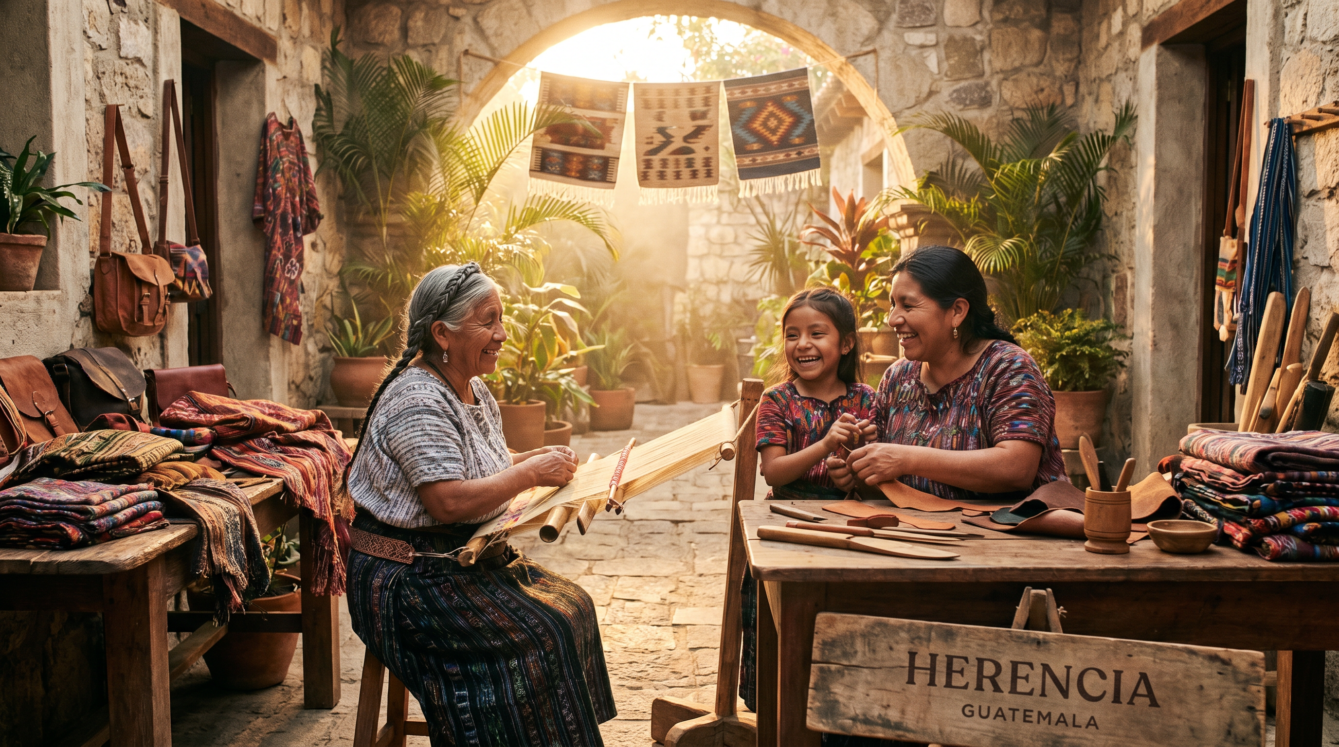 Guatemalan artisan family workshop